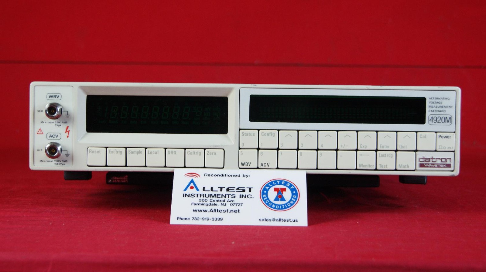 Wavetek 4920M-80 24091-3 Alternating Voltage Measurement Standard AC voltmeter