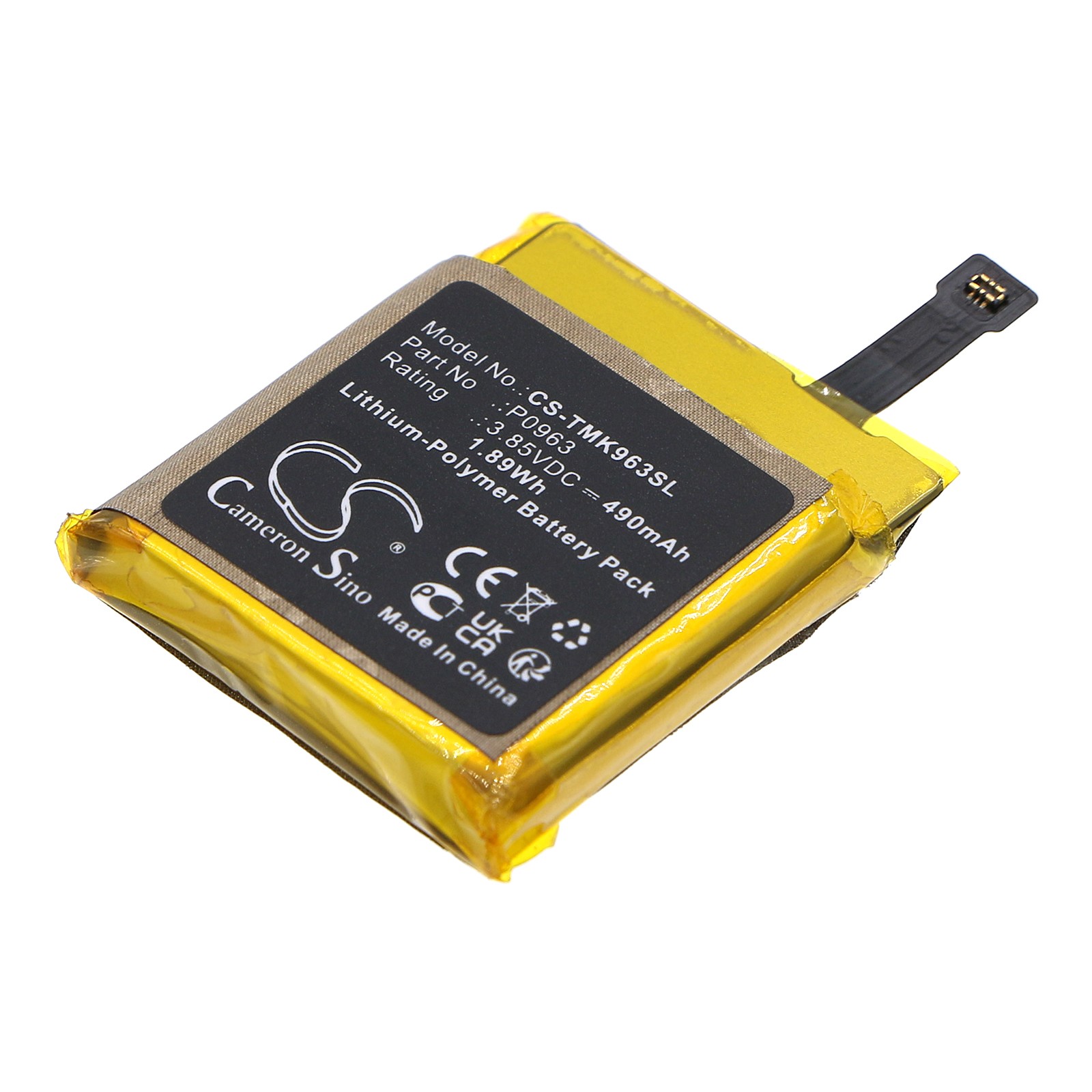 Battery for T-Mobile SyncUP Kids P0963 Smartwatch CS-TMK963SL 3.85v Li-Polymer
