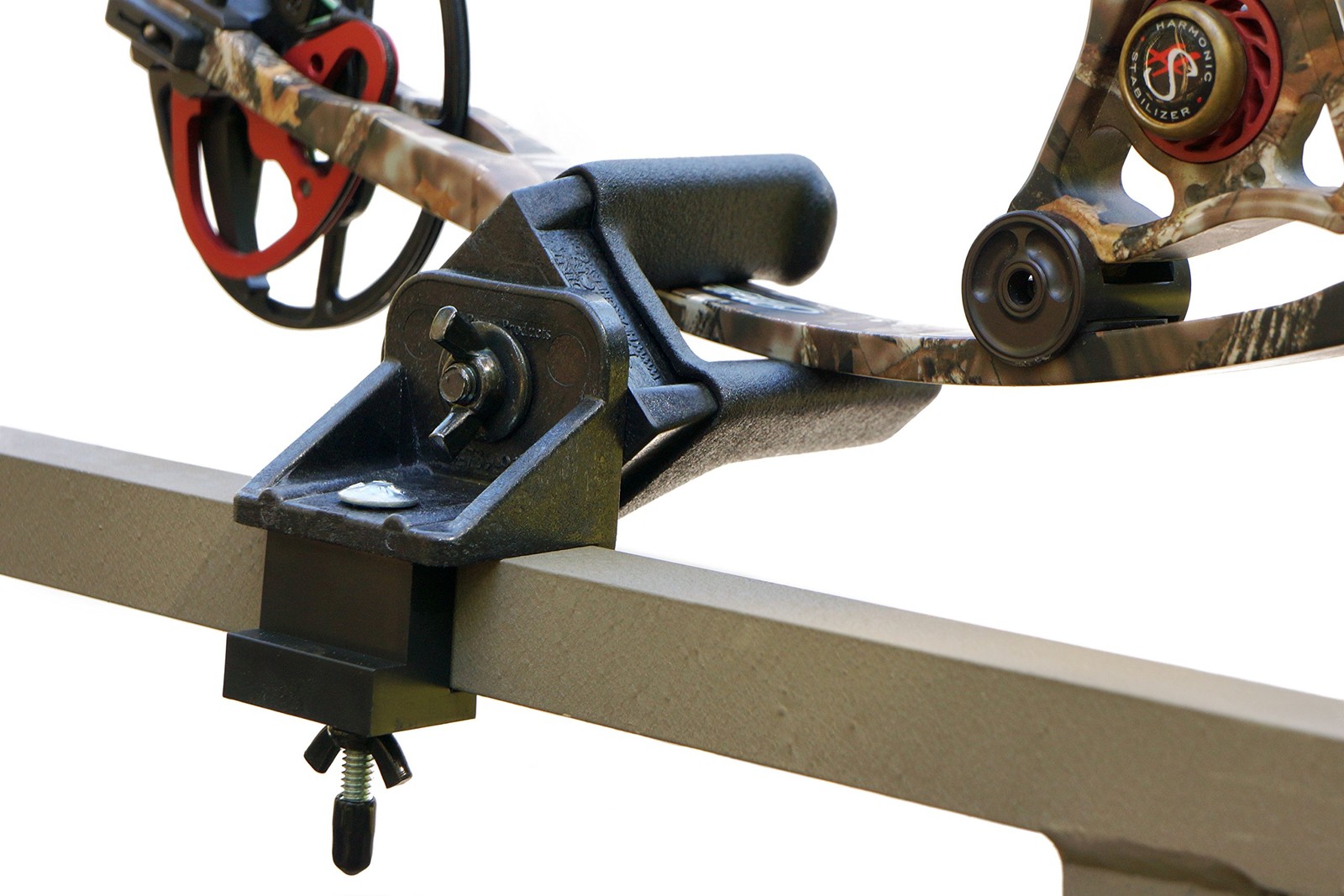 Bow Holder for Tree Stand, Hunting, Archery, lightweight, clamp on for easy a...
