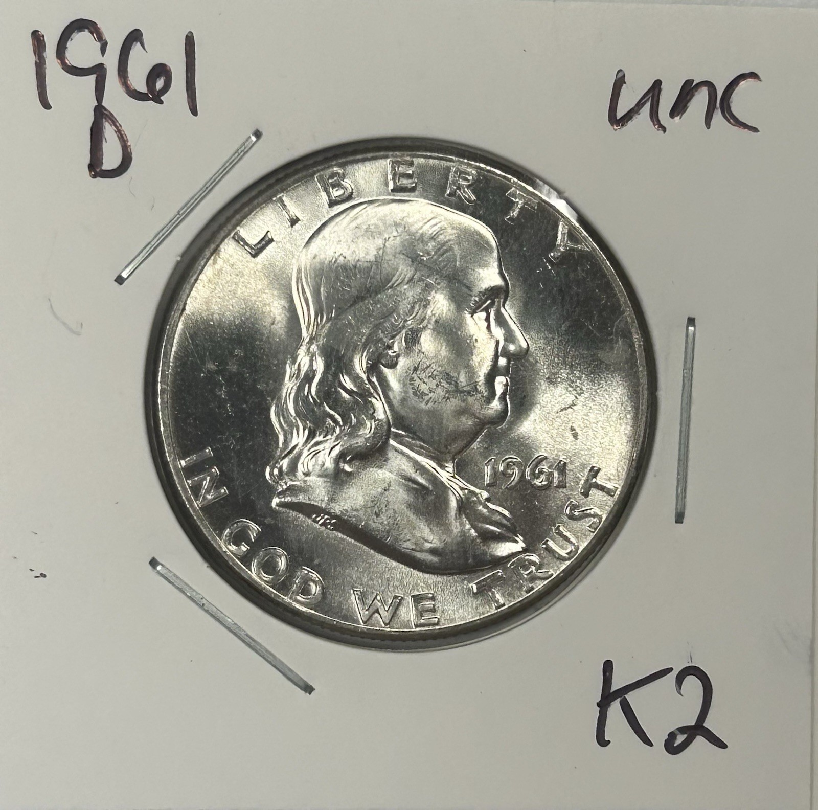 1961 D Franklin Half Dollar Coin Uncirculated