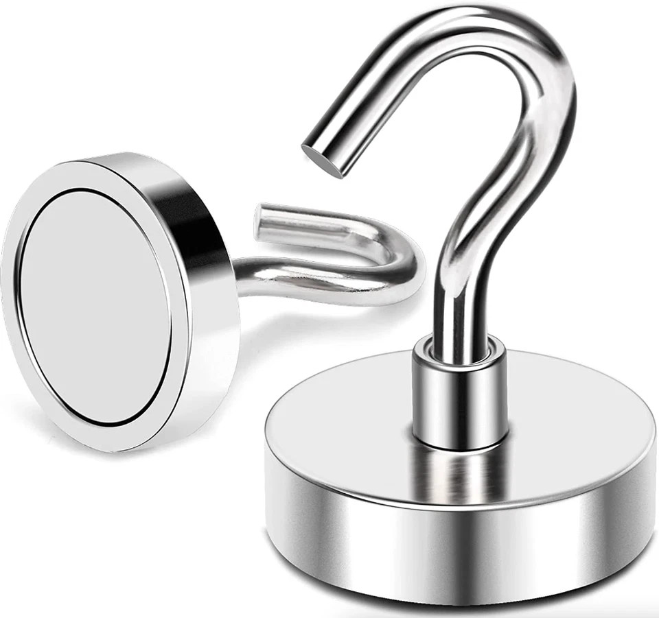 6 Pack Dia Strong Magnetic Hook Hanger N52 Neodymium Clamping Magnet Hooks USA