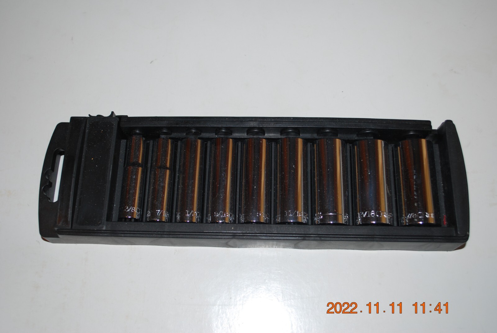 Craftsman 9-PC 3/8" Drive 12-pt Inch Deep Socket Set With Case