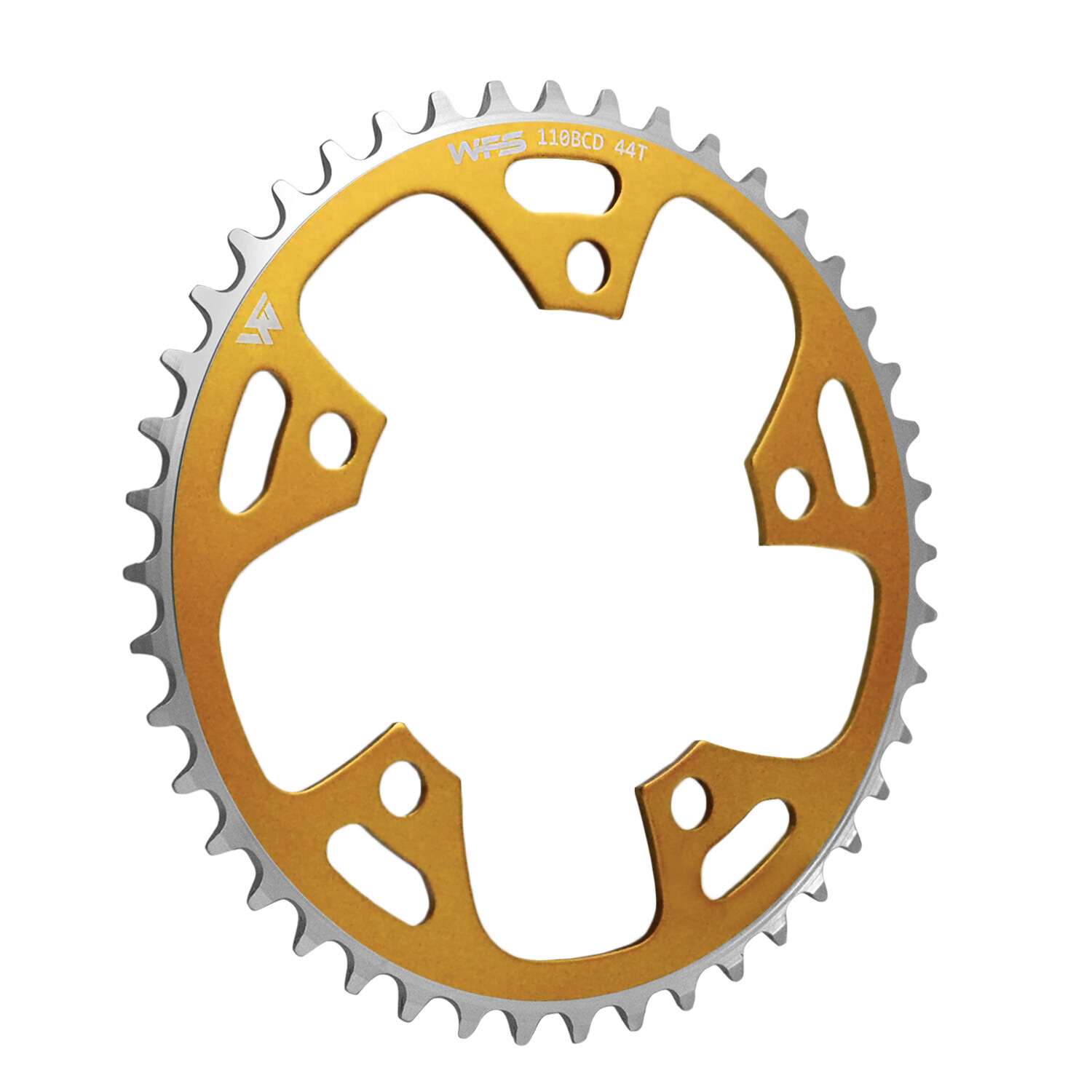 WFS Pulsar Chainring 44T 1/8" 110mm Old School BMX Single Speed Fixie ,Gold