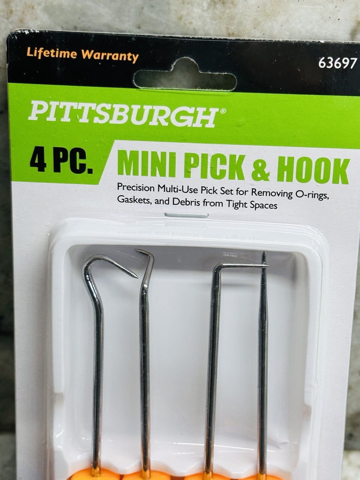 NEW Pittsburgh Mini Pick and Hook Set. 4-pc Precision, Multi -Use