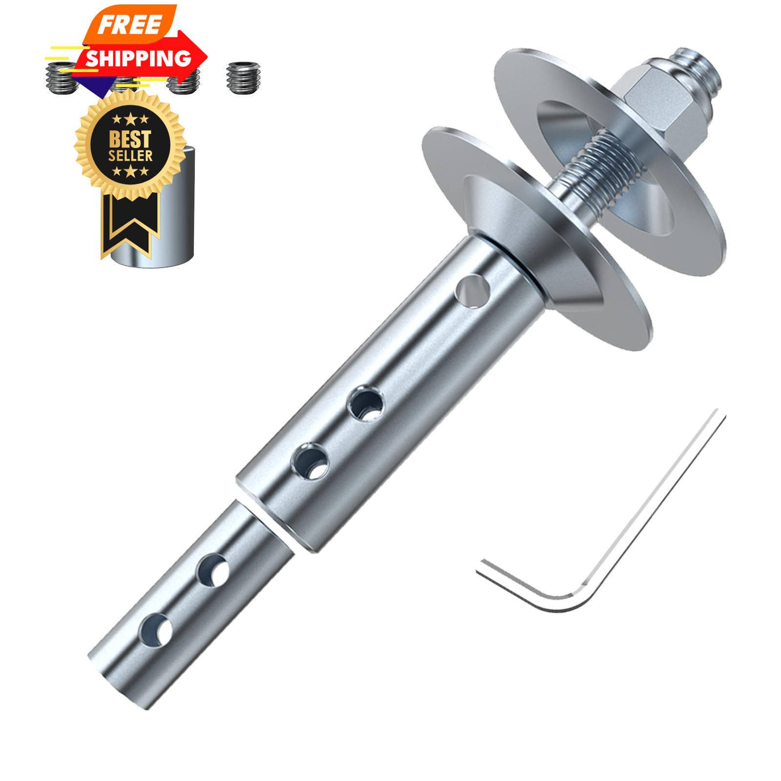 Neeki Bench Grinder Motor Shaft Extension for Polishing, 1/2" and 5/8" Motor...