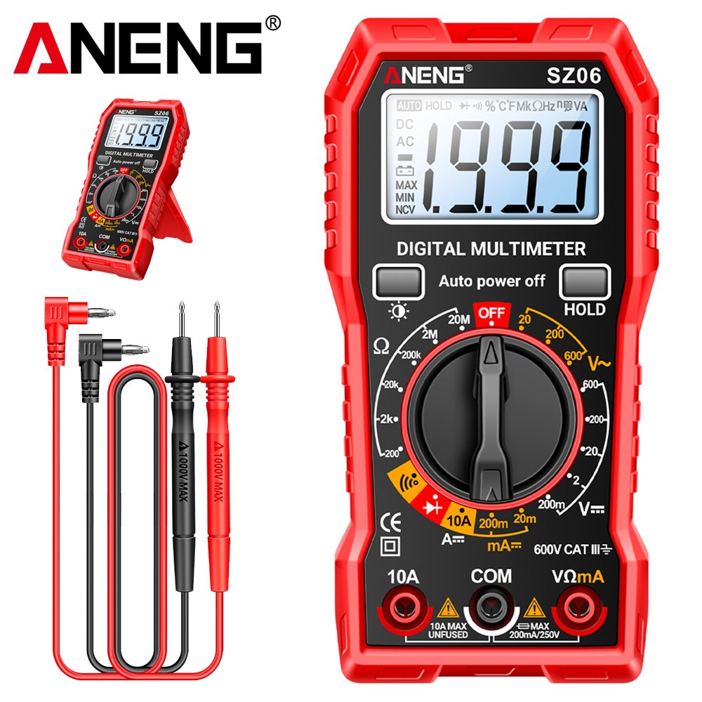 Digital Multimeter Voltmeter SZ06 AC DC Ammeter Ohmmeter Volt Meter Tester Ohm