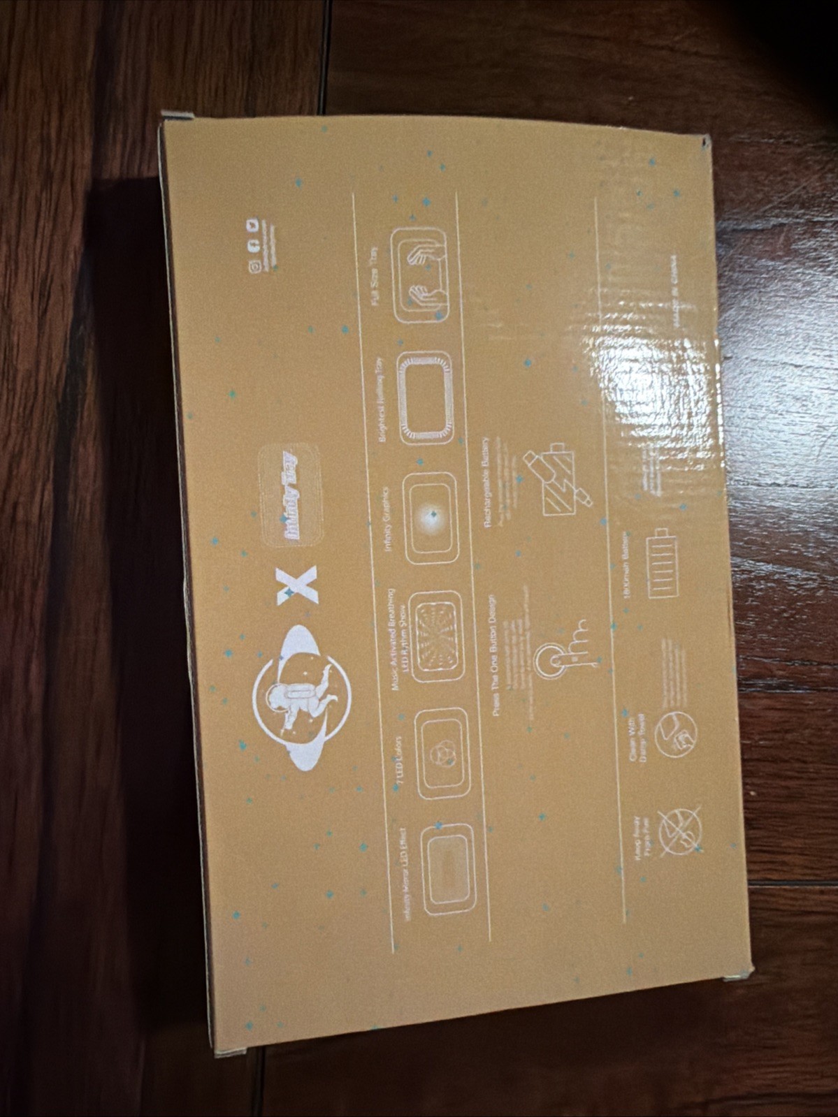 Infinity Mirror Rolling Tray Yellow