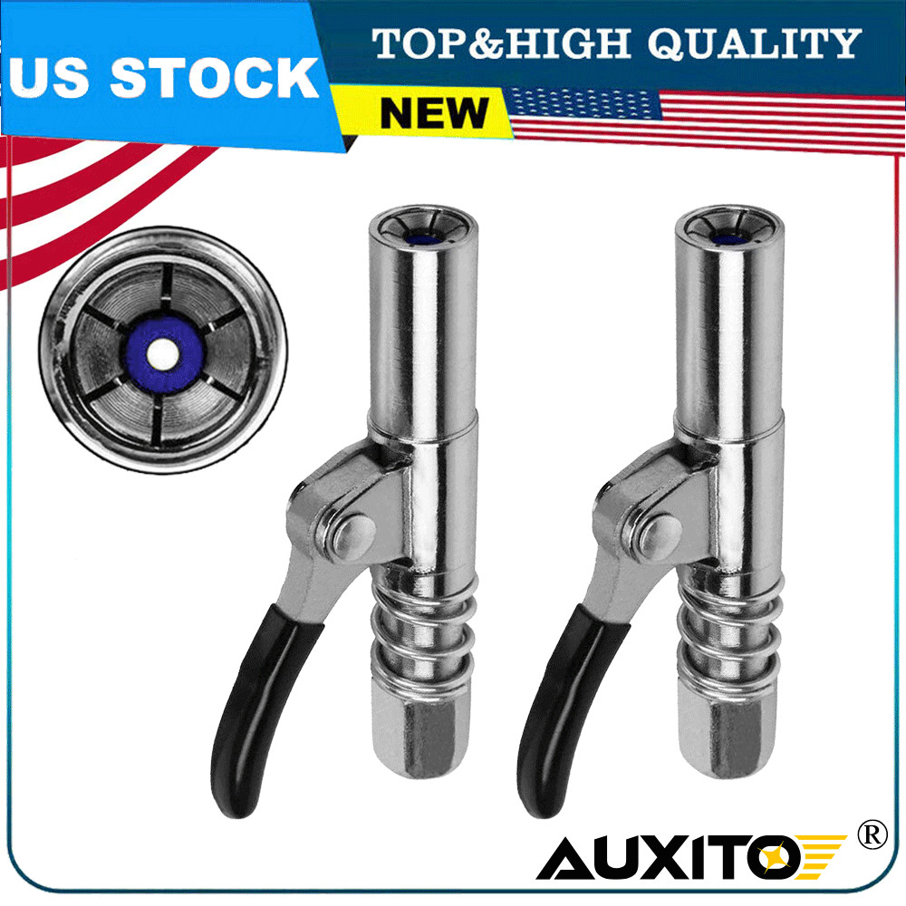 10000PSI Grease Gun Coupler Quick Release Lock Oil Injection Nozzle Professional