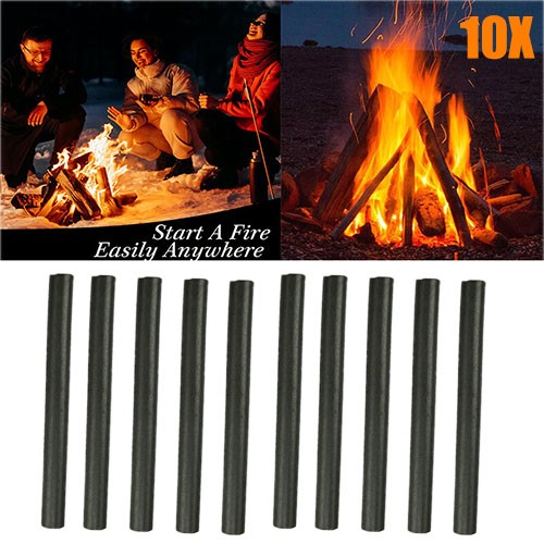 1-10X Huge Ferrocerium Ferro Flint Fire Starter Survival Magnesium Rod Lighter