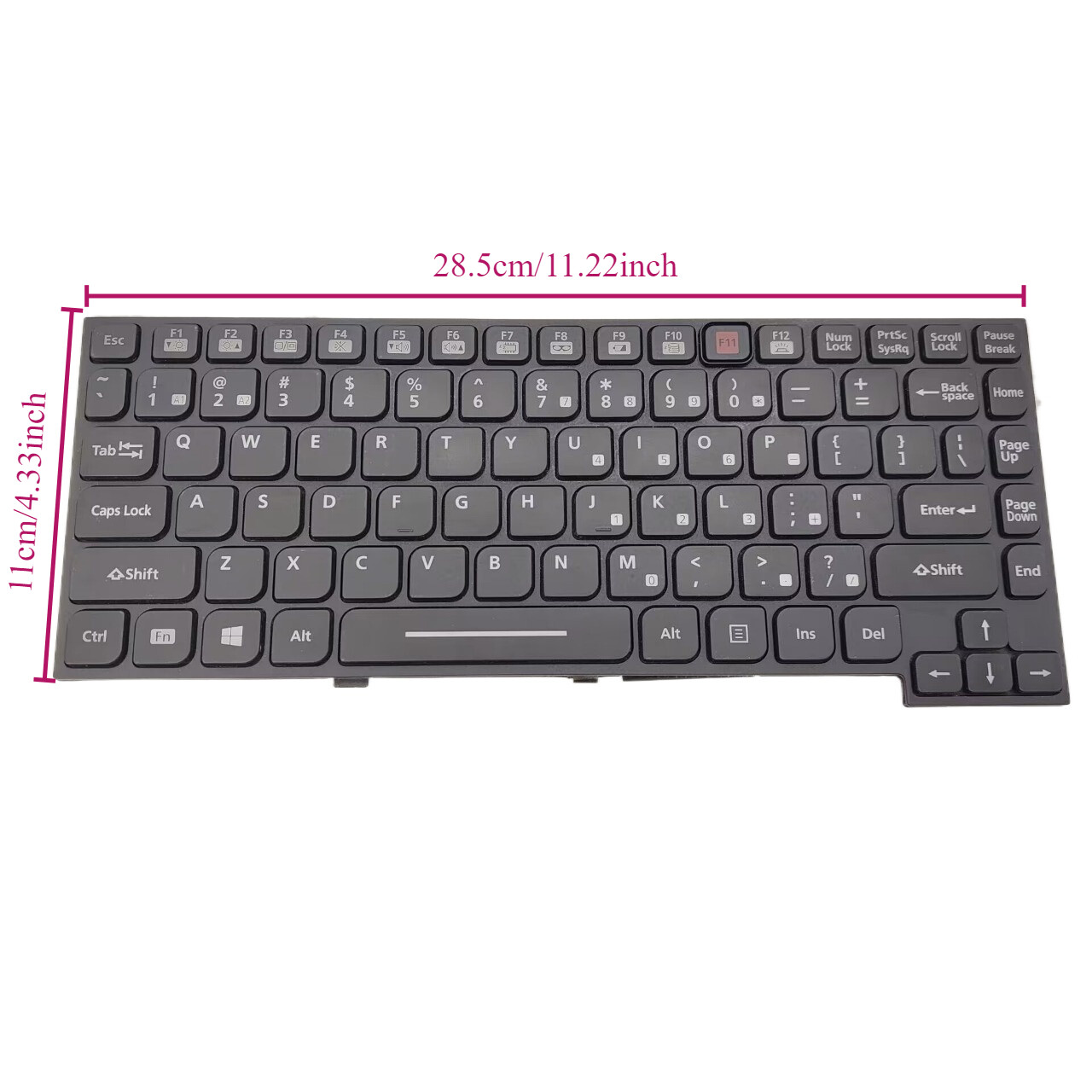 For Panasonic Toughbook CF-54 Backlit Chiclet Emissive US Keyboard