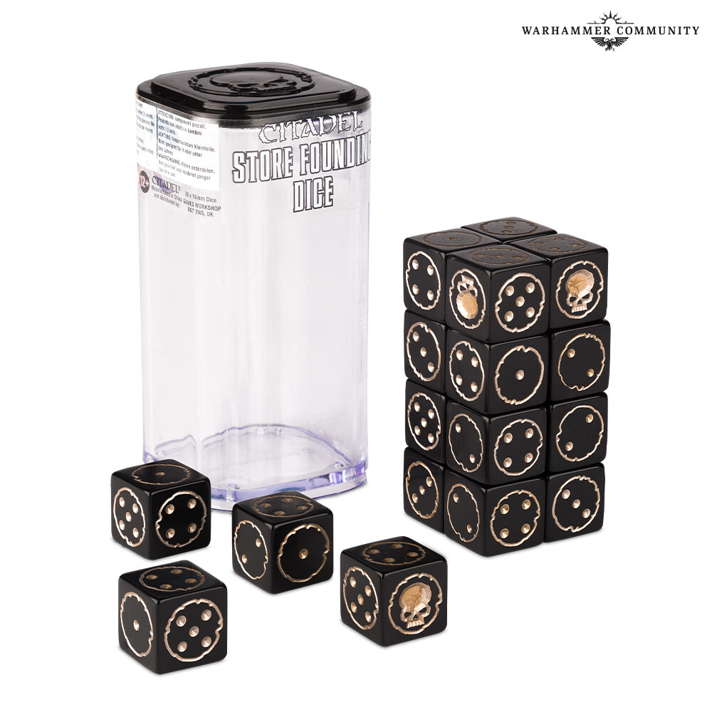 STORE FOUNDING DICE 40K WARHAMMER 40,000 D6 NEW