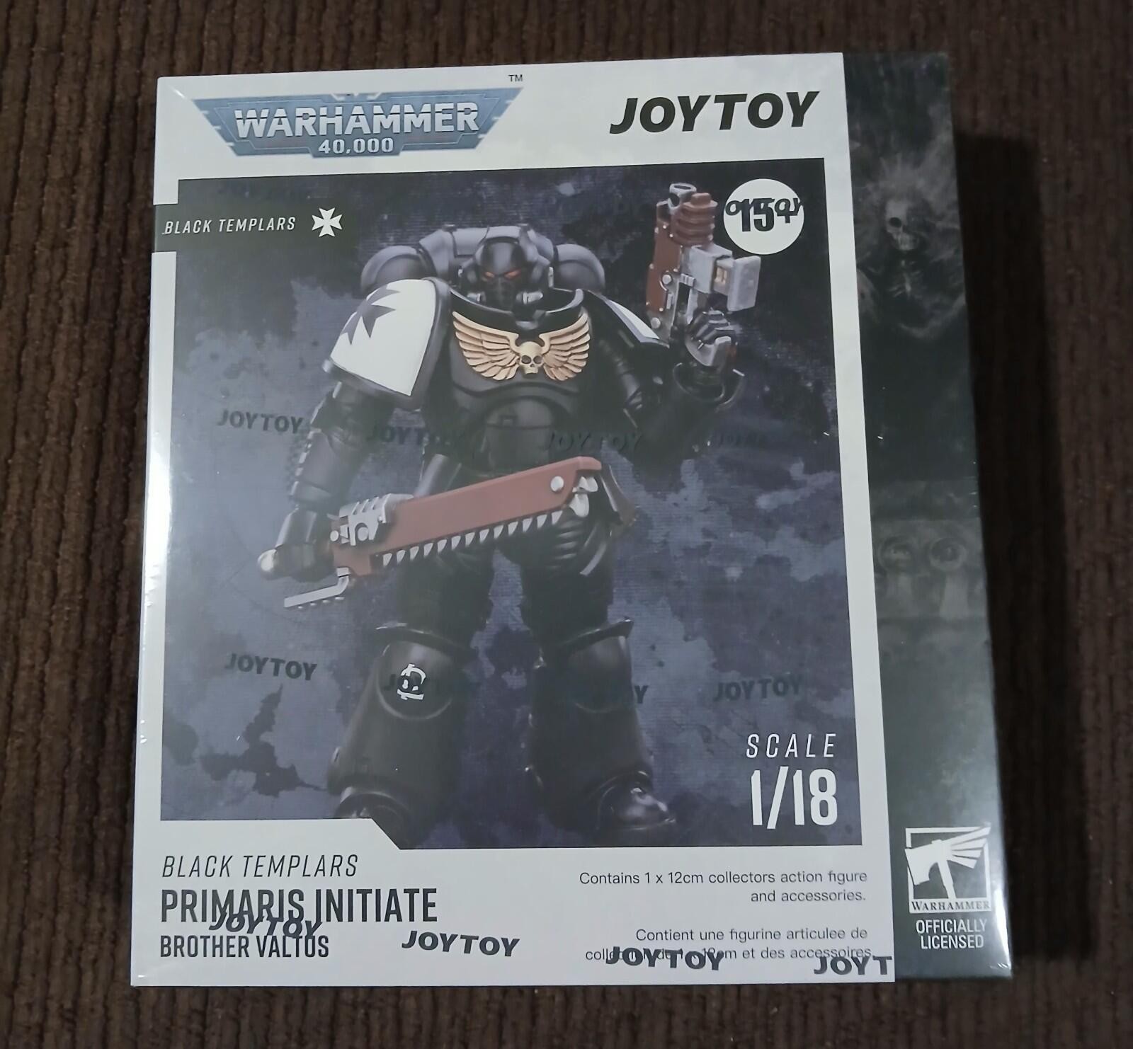 JoyToy Warhammer 40k Black Templars Primaris Initiate (Brother Valtos)