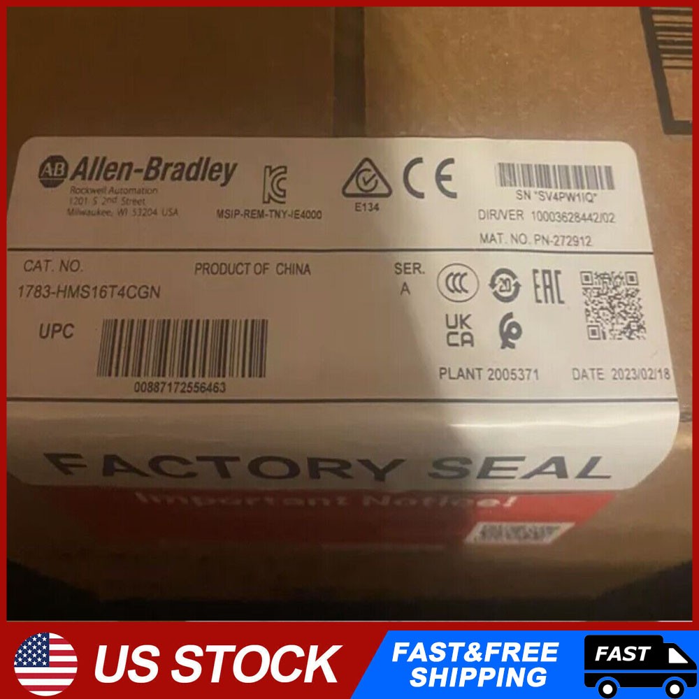 NEW Unopened AB 1783-HMS16T4CGN Stratix 5400 16-FE Ethernet Switch