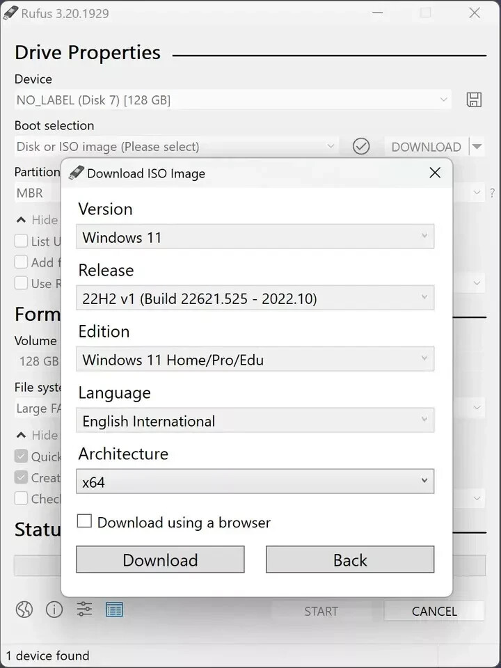 RUFUS 4.9 2025 Edition USB ISO Burning Software ~ ISO to USB Burner CD