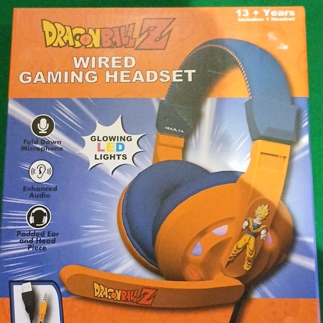 New Dragon Ball Z wired Gaming Headset, Glowing Lights
