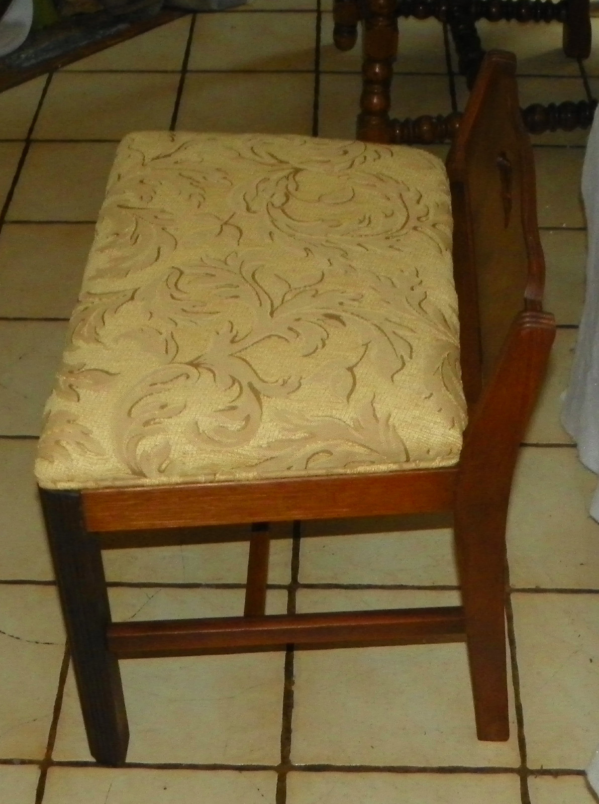 Walnut Vanity Bench (VB-3)