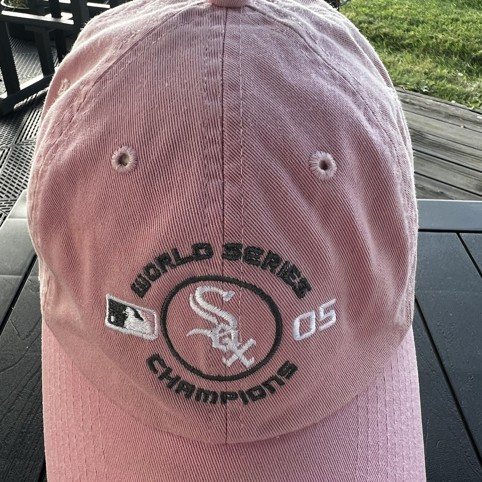 World Series SOX Pink New Era Womens Hat Cap White Accents Strap Buckle Cotton