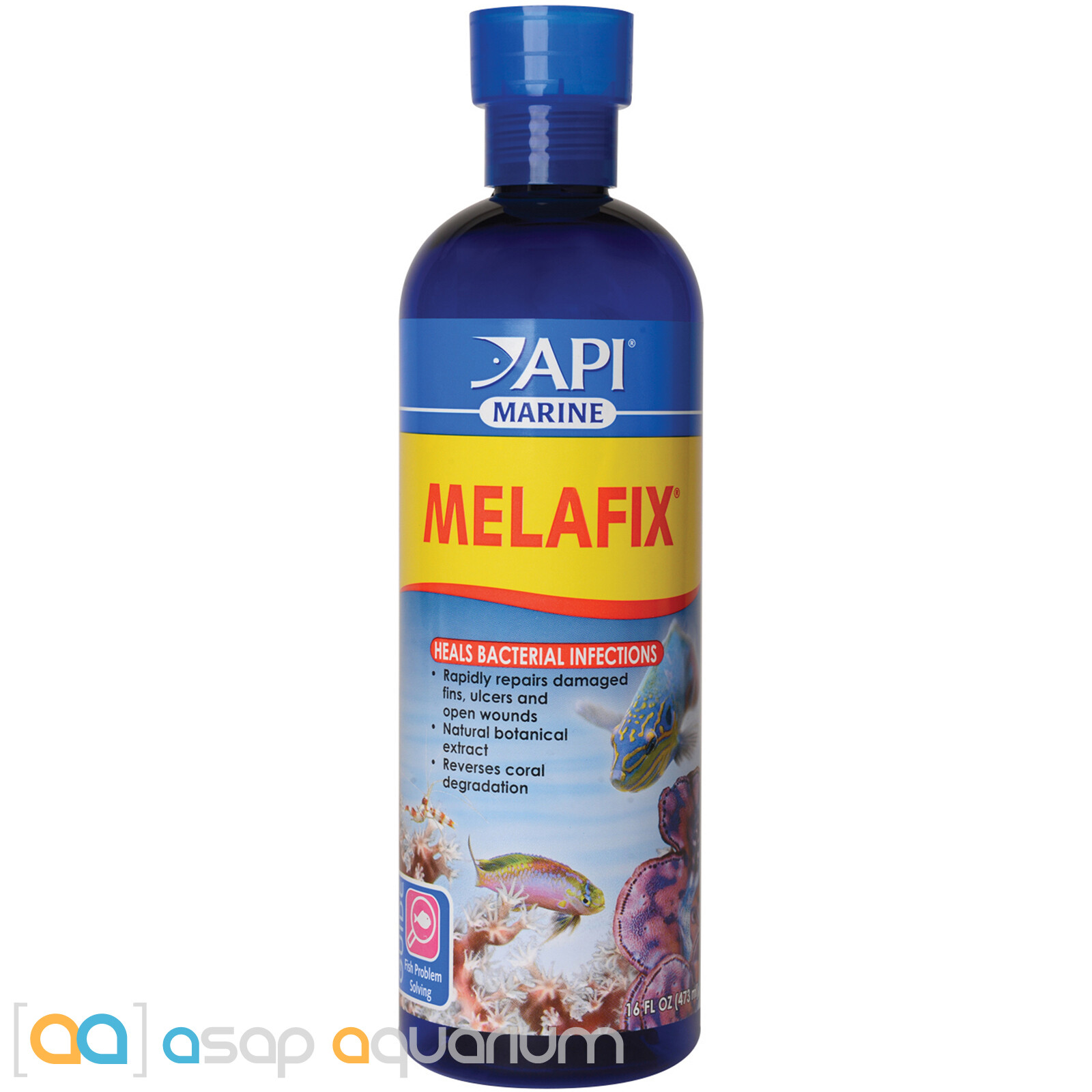API Marine MelaFix 16oz Bacterial Infection Remedy for Saltwater Fish and Corals