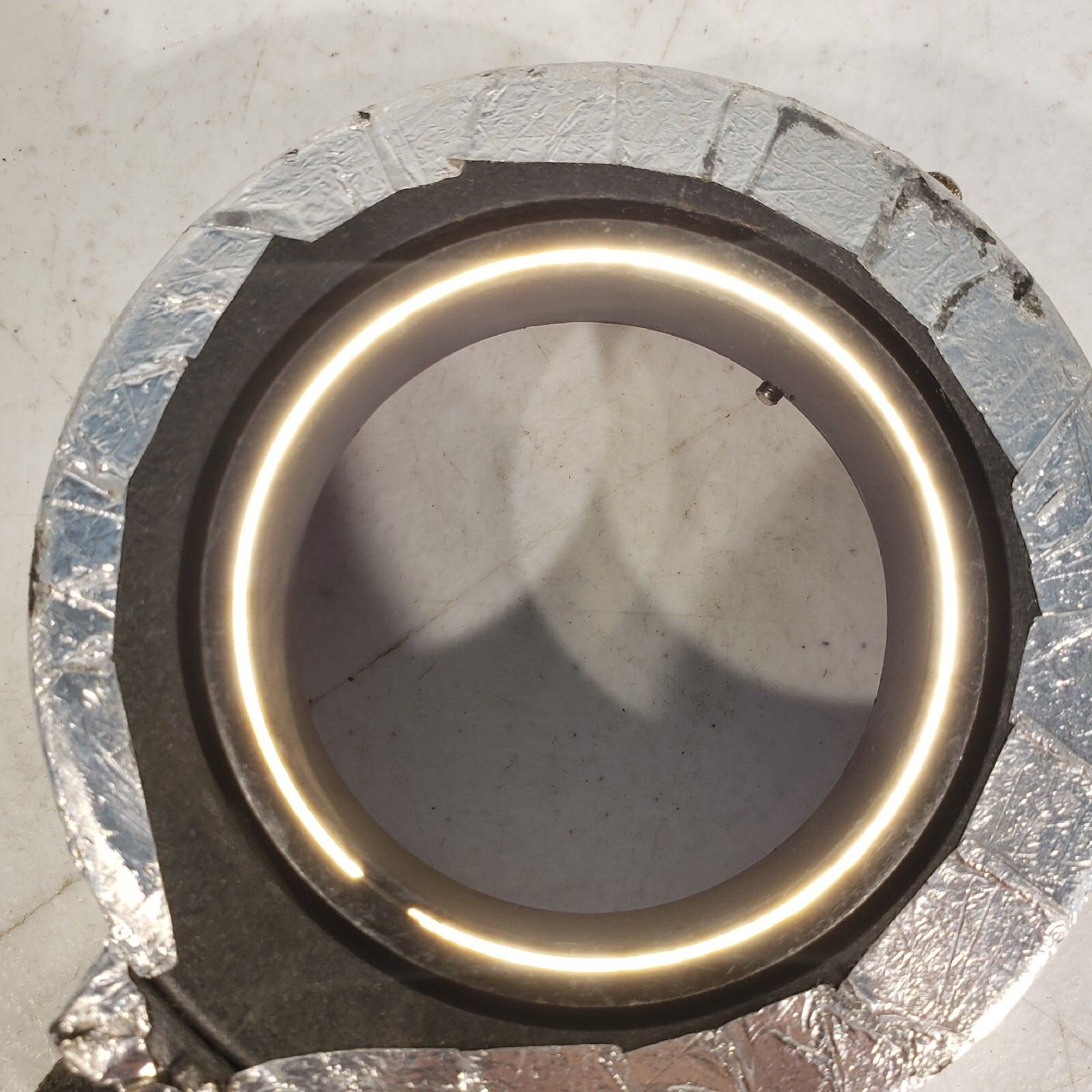 Microscope Ring Light Fiber Optic 3-3/8" OD 2" ID 34" Length