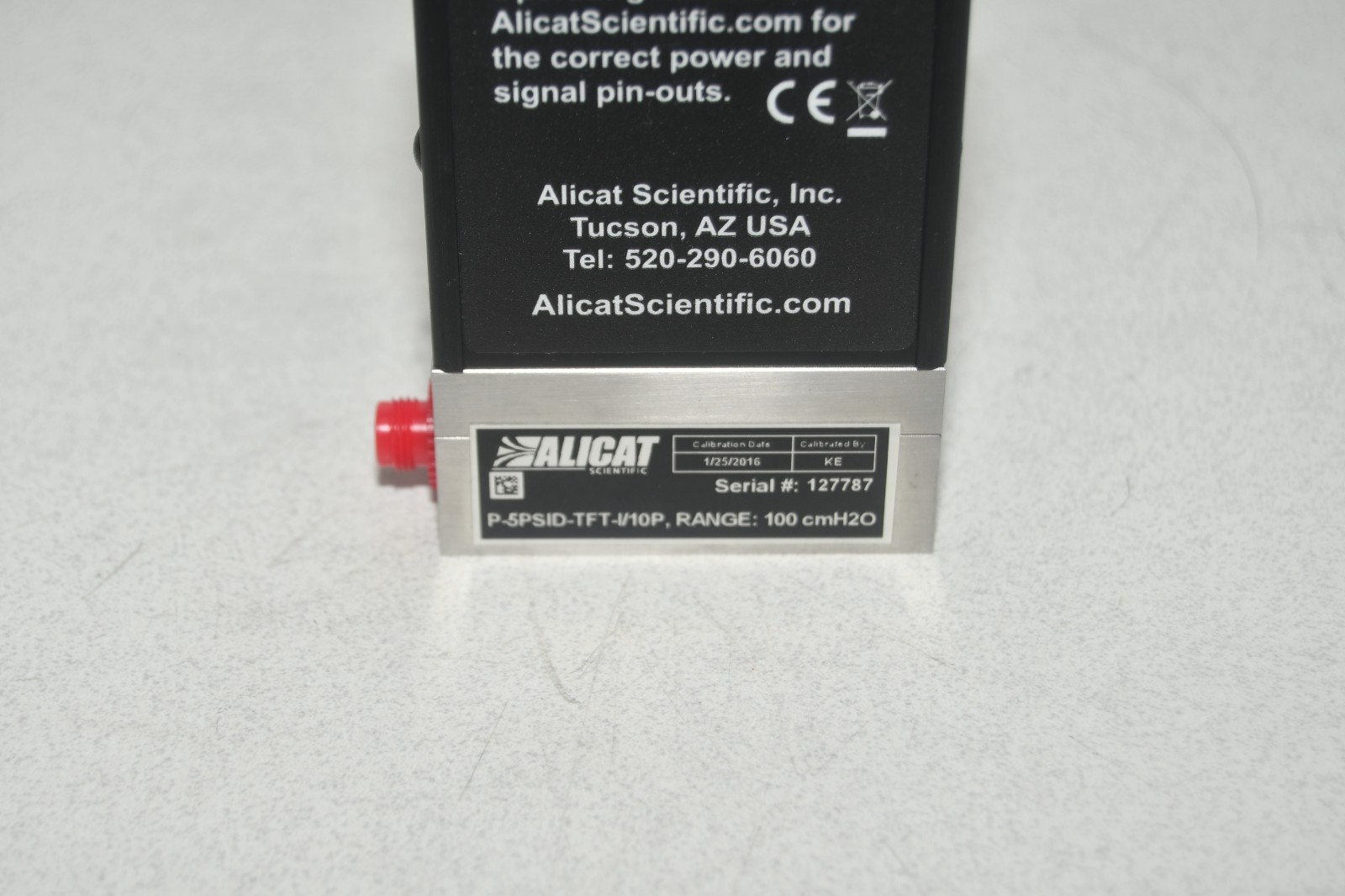 ^ Alicat P-5PSID-TFT-I/10P Range: 150 cmH2O Flow Controller #X8365