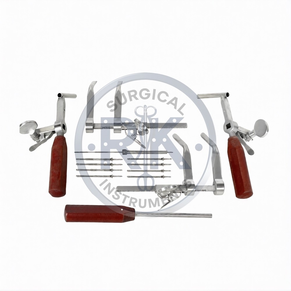 Caspar Cervical Distractor Set Right & Left With Screw Driver Spine Instruments