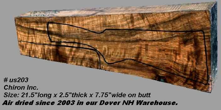 Turkish walnut gun stock blank for shotguns US203