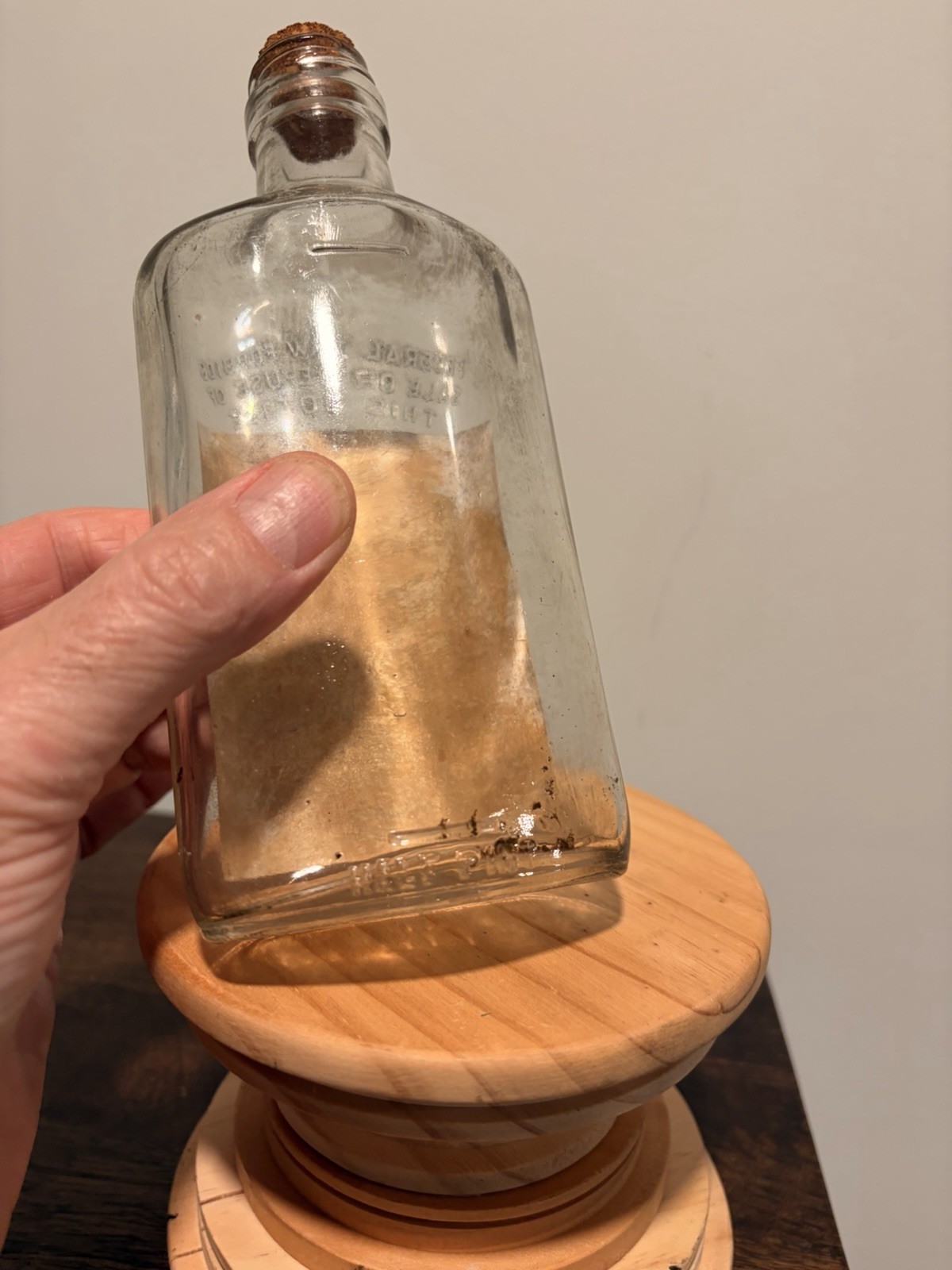 Vintage Dant Whiskey Flask 1/2 Pint Size