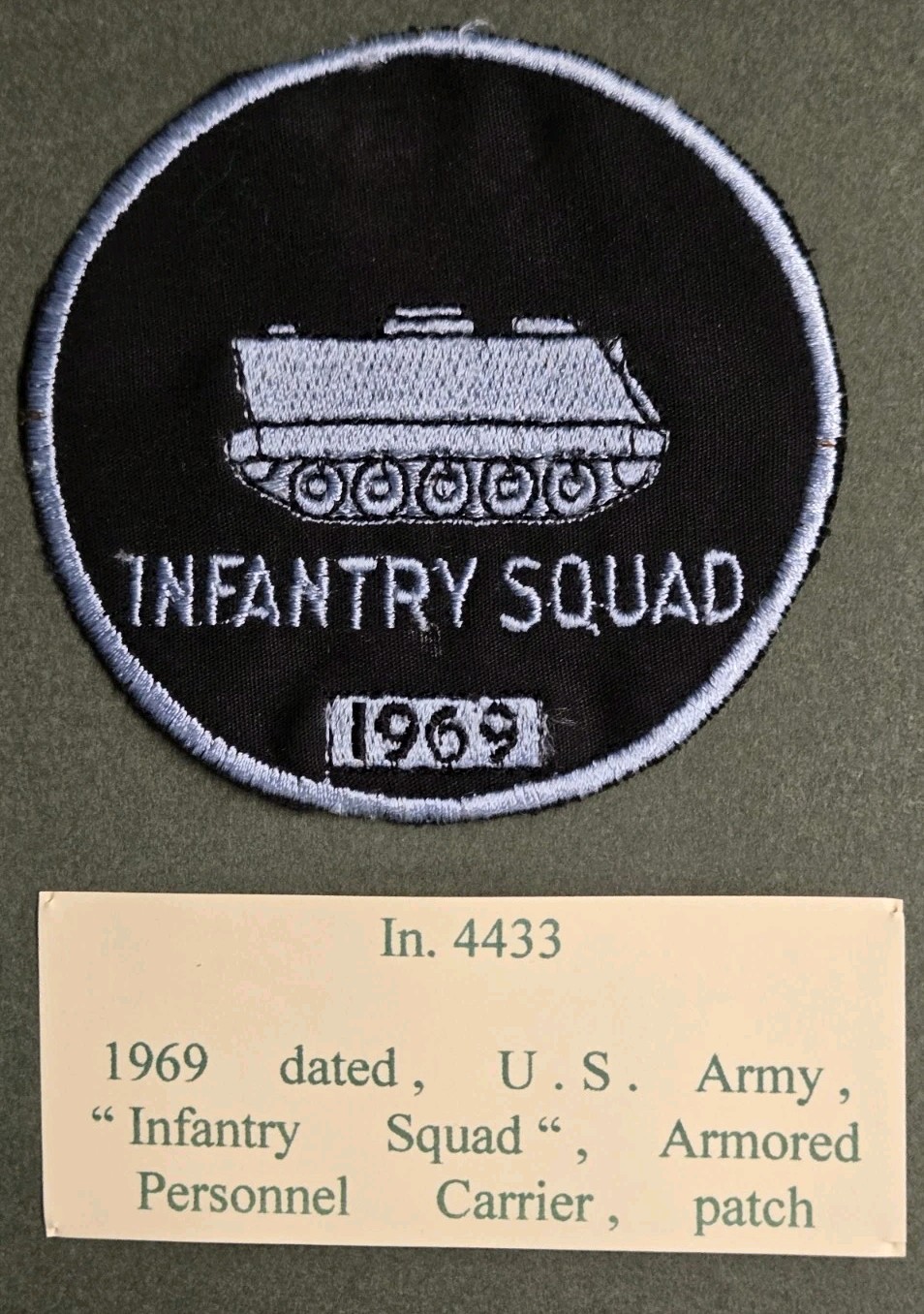 1969 Infantry Squad Armored Personnel Carrier Patch (043)