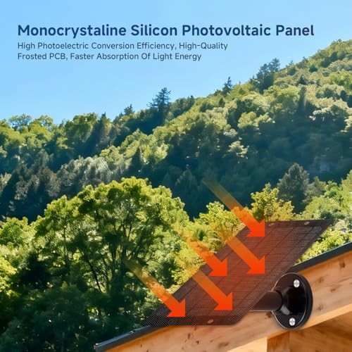 6W 5V Solar Panel with Type-C, Micro USB & Barrel Connectors, Universal Camera