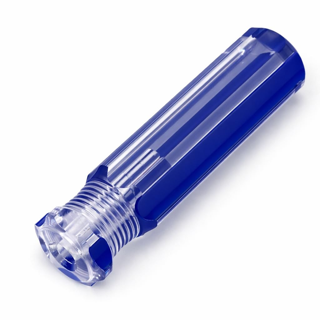 3 Pcs Screwdriver Handle Blank Pre-Drilled Replacement Grips, PVC Plastic Blu...