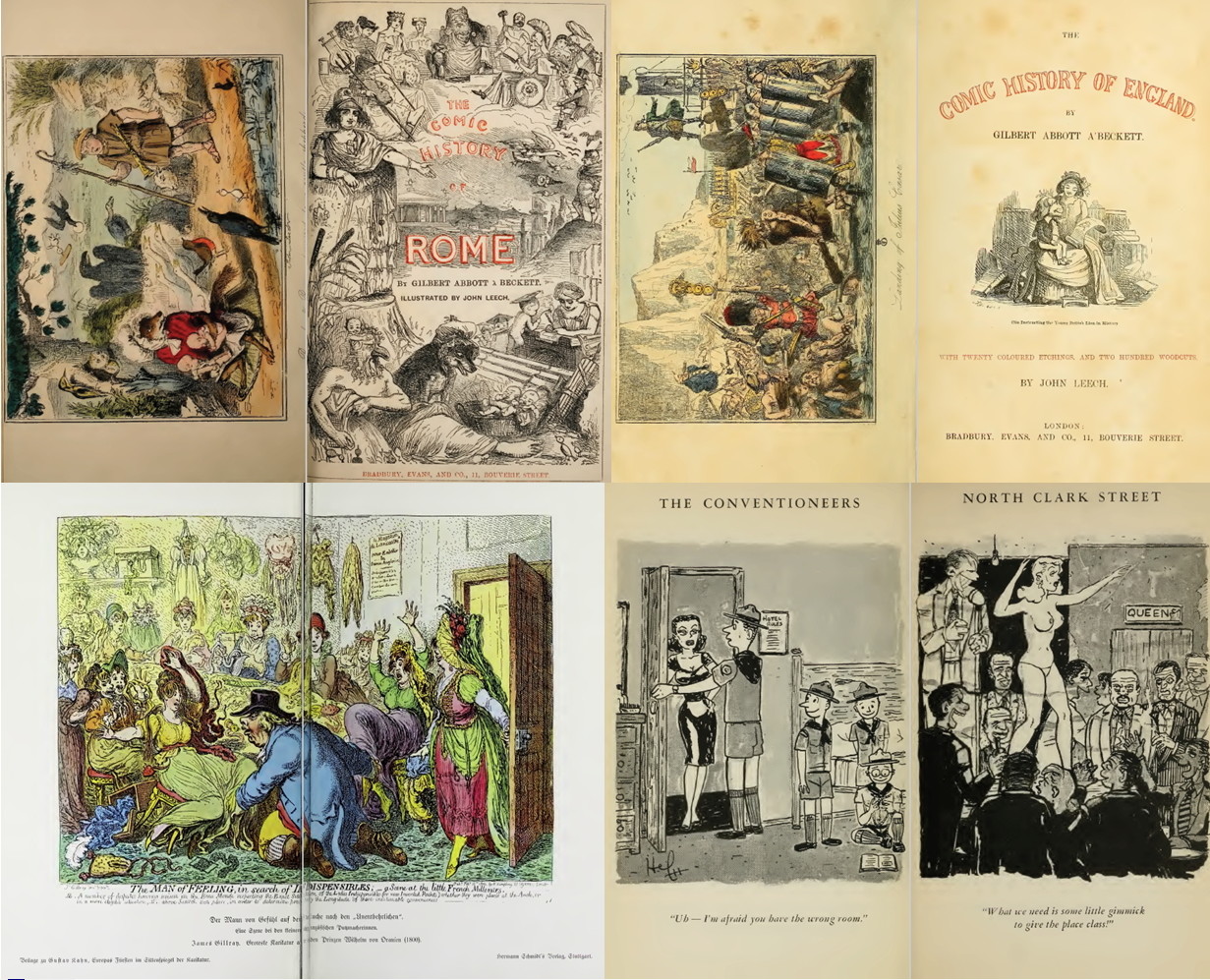 231 Old Books on Caricature Cartoon Drawing Animation Humor Art History on USB