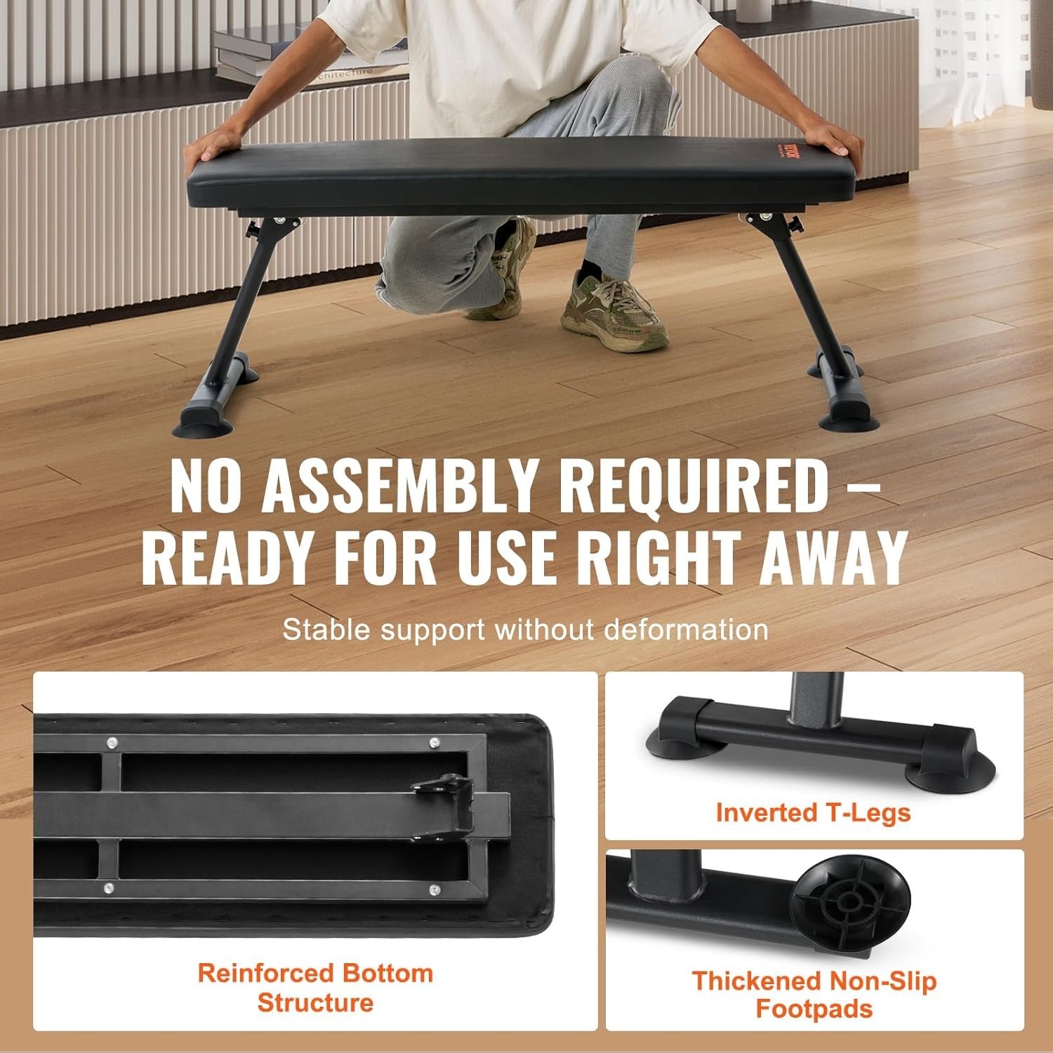 Sit Up Bench, Decline Ab Bench with Reverse Crunch Handle, Adjustable Height ...
