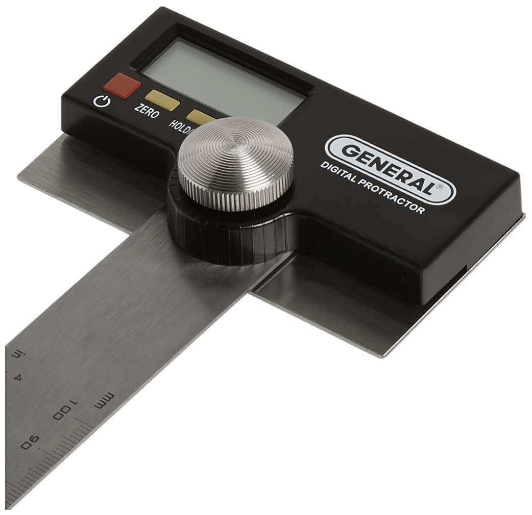 1702 6-Inch Stainless Steel Pivoting Arm Digital Protractor