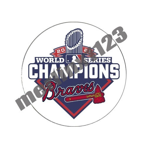 Atlanta Braves 2021 World Series Champions MLB Golf Ball Marker