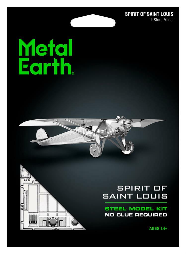Fascinations Metal Earth Spirit of Saint Louis Airplane 3D Laser Cut Model Kit