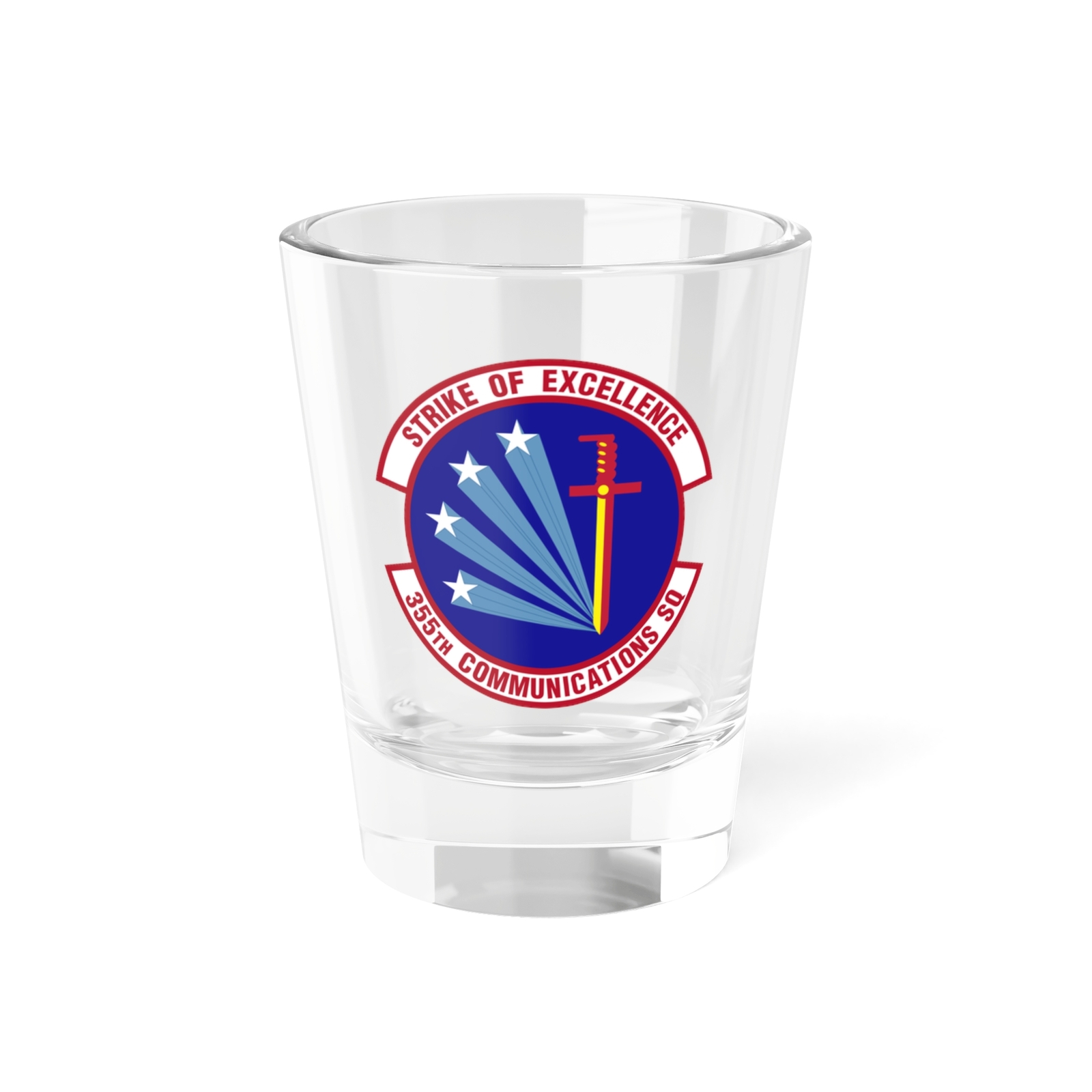 355 Communications Squadron ACC (U.S. Air Force) Shot Glass 1.5oz