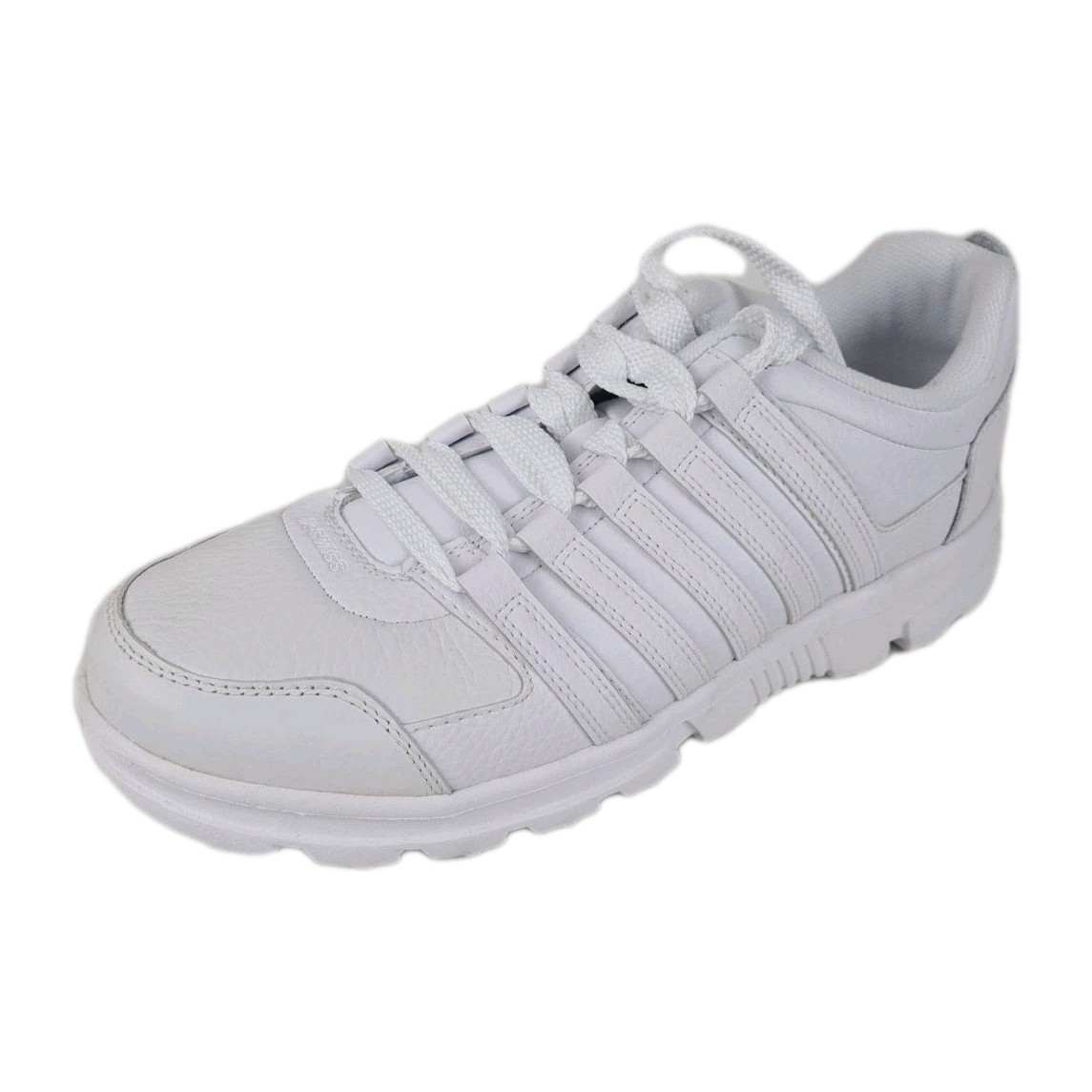 🚨 K-Swiss Cracen Low 02029101 Men Shoes Sneakers Running Leather White Size 9