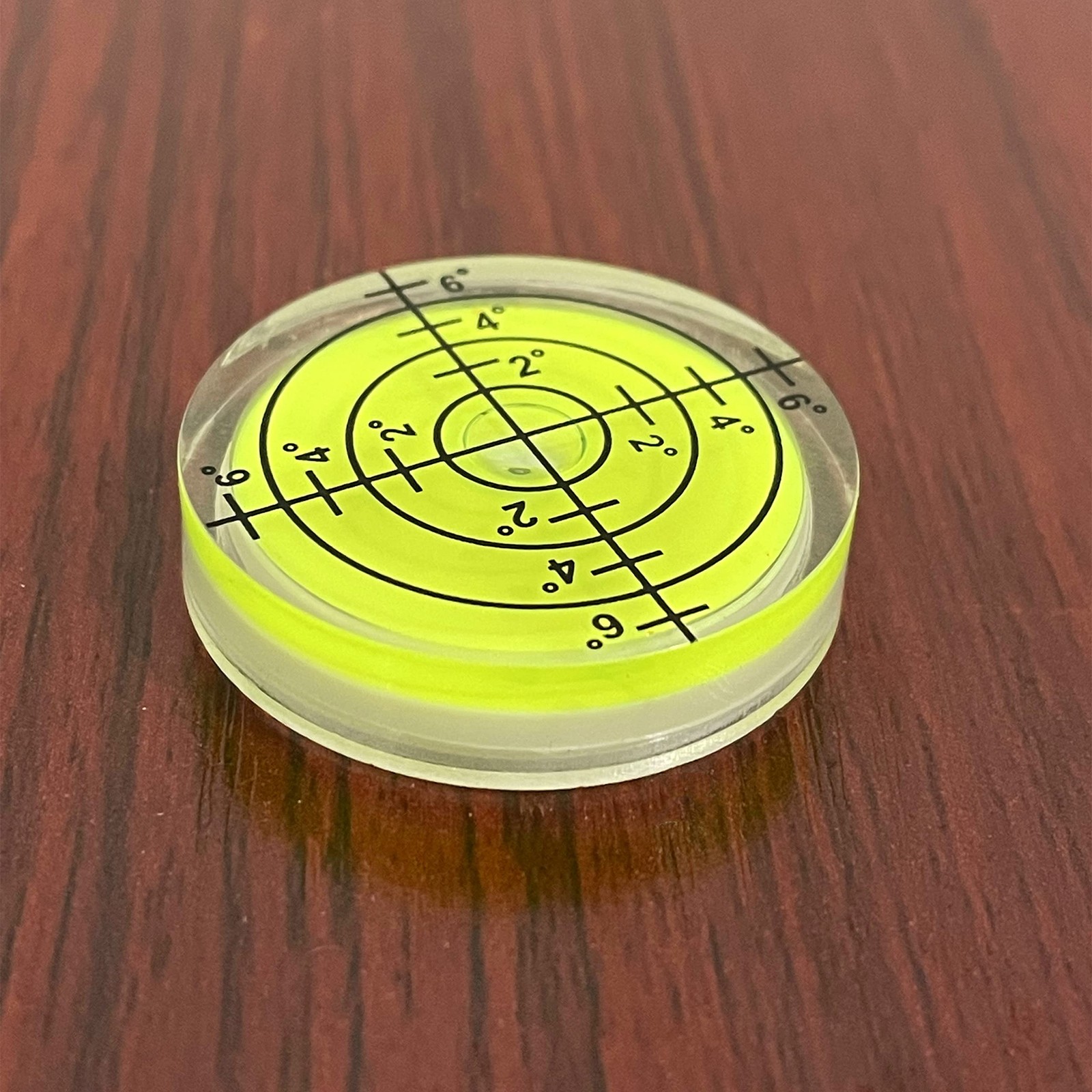 6Pcs Mini Circular Bubble Levels with Adhesive Back for Camera Tripod 32x7mm