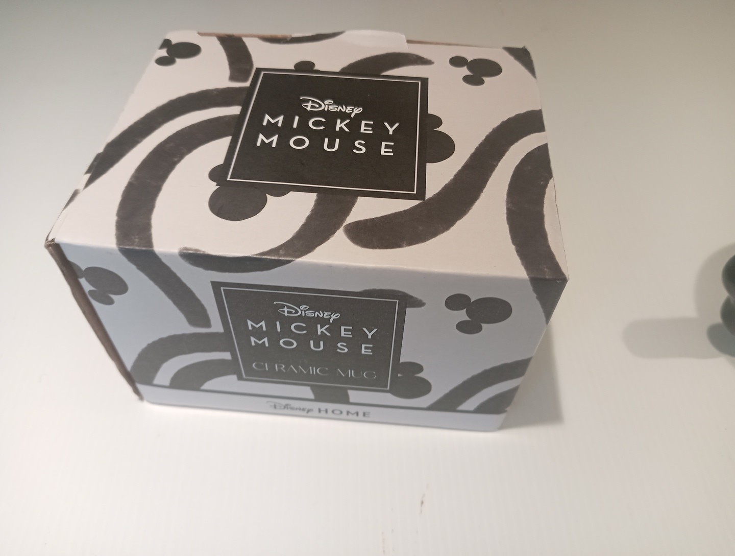 Brand New Mickey Mouse Ceramic Mug Vgc With Box Unused Cool Black And White