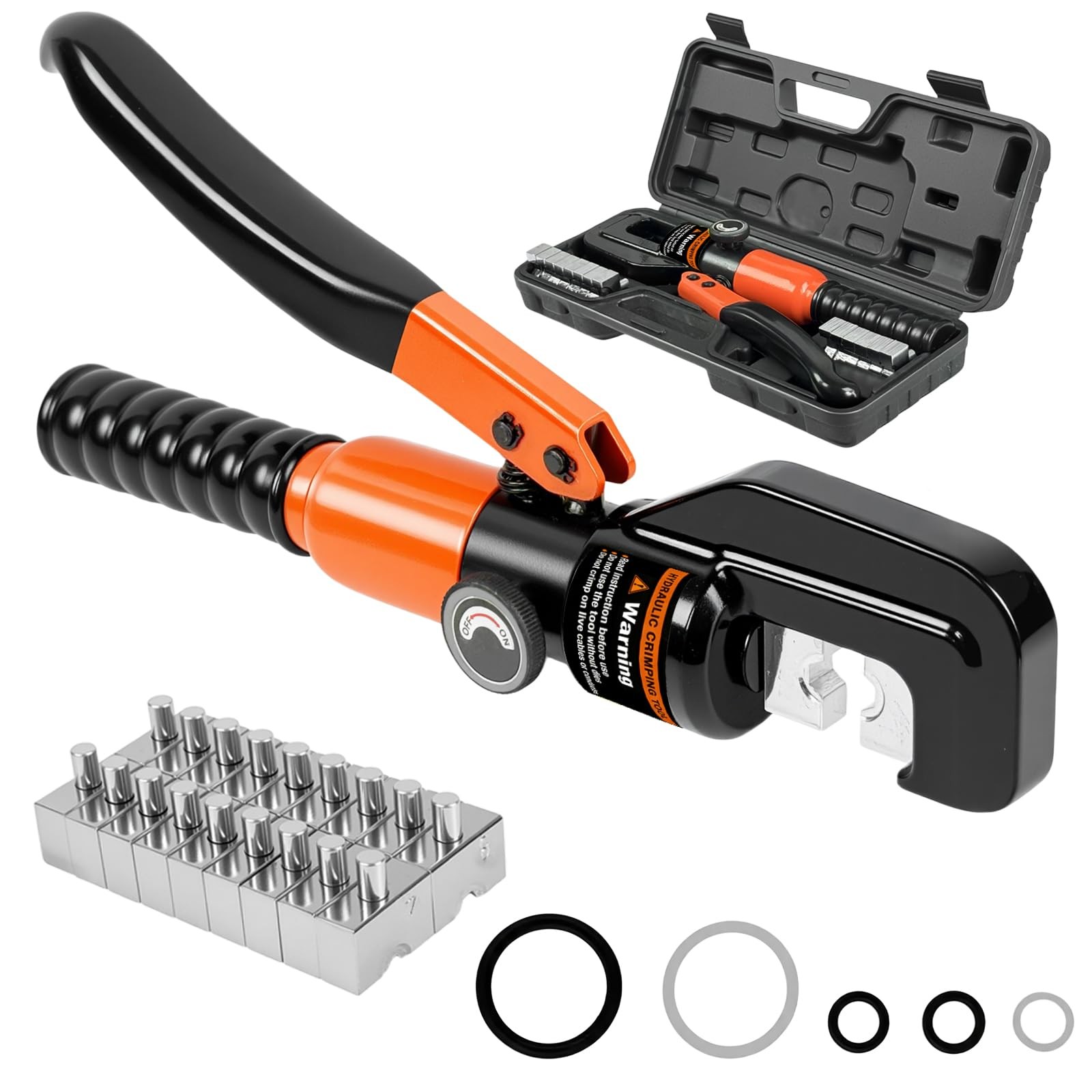 Hydraulic Crimping Tool Kit, Hydraulic Crimping Tool Battery Cable Crimper Wi...