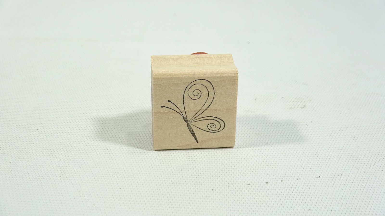 Memory Box Rubber Stamp Spiral Butterfly A1744