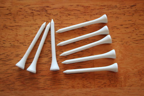High Quality Brand New Wood Golf Tees 2 3/4 inch 500 pcs white color