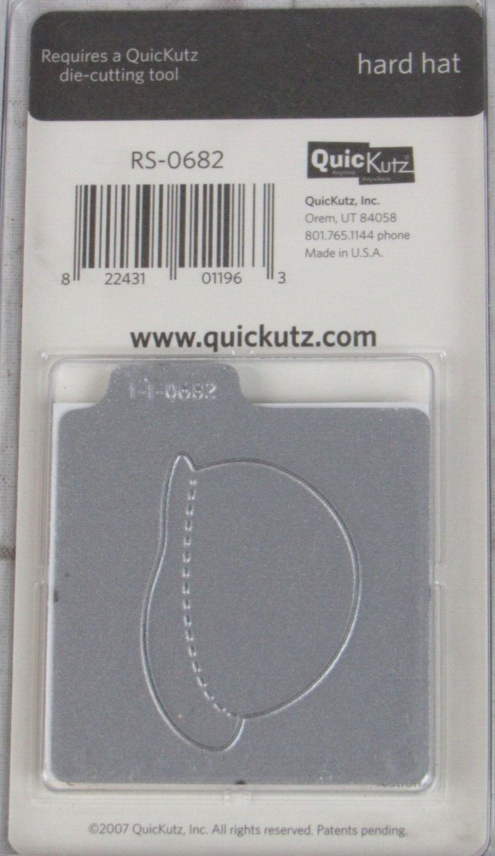 QuicKutz Hard Hat 2x2, 1 Cutting Die Set RS-0682