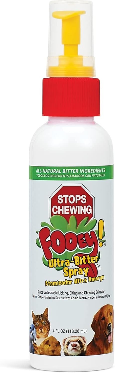Fooey Bitter Spray Pet Training Aid – Stops Chewing, Biting & Licking – 4oz