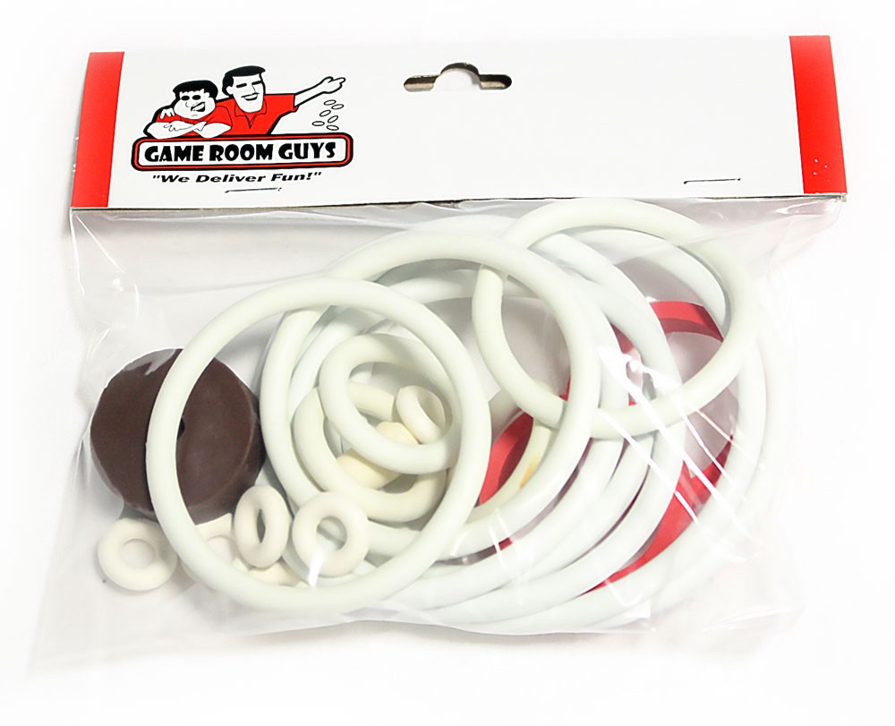 Gottlieb Big Brave Pinball Machine Replacement Repair Rubber Ring Kit White
