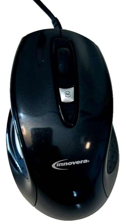 Innovera IVR-61014 Blue Light Mouse USB Wired Black