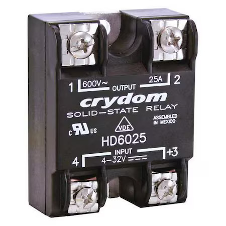 Crydom Hd4890 Solid State Relay, 1 Phase, Screw Clamp, Panel, Scr