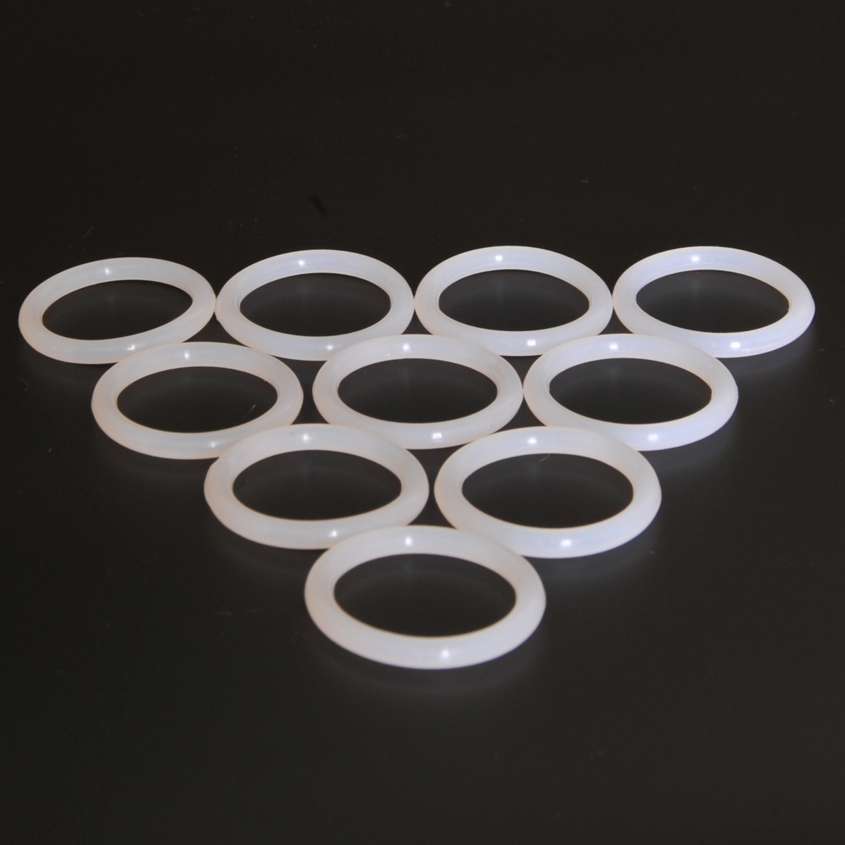 10pcs 28mm Vacuum Tubes Dampers Silicone O-Ring For EL34B 6V6 6SN7 6N8P 6P6P