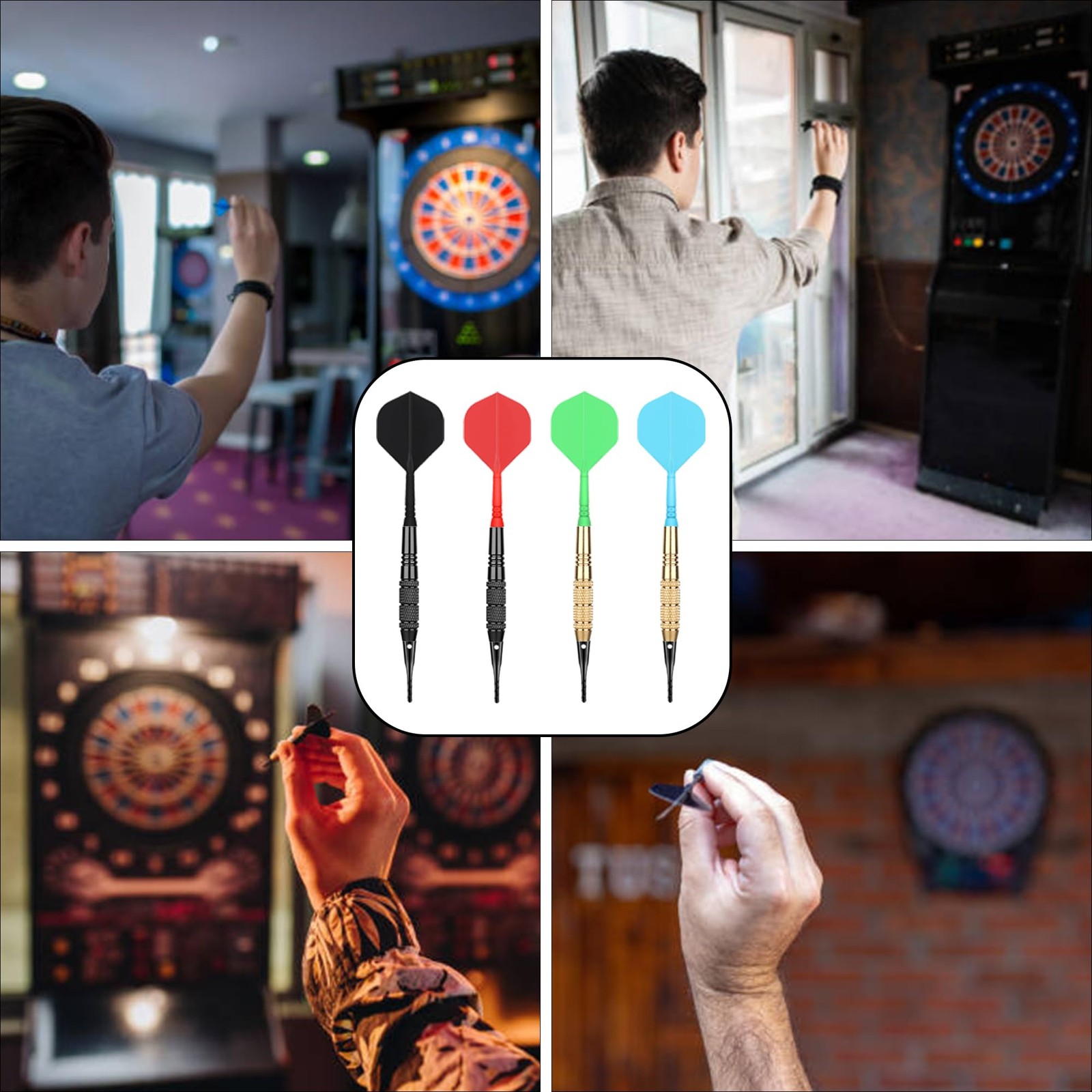CyeeLife Darts Plastic Tip,Soft Tip Set,12 Pcs 18 Gram with 50 Extra...