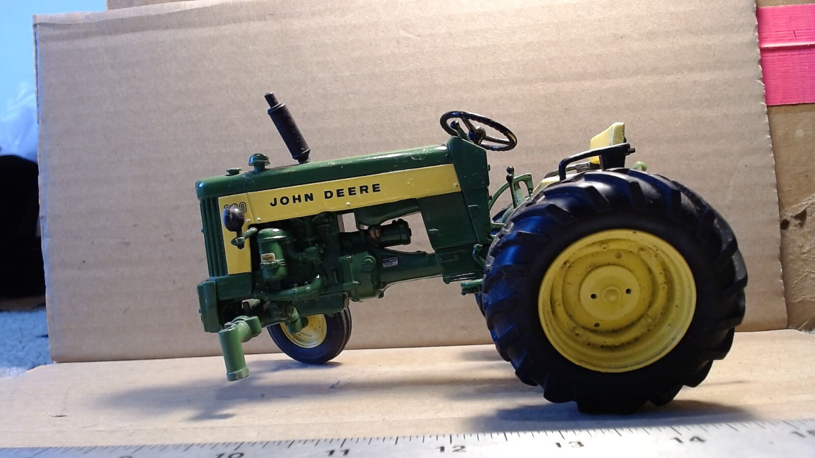 2005 Dubuque Works Collection 330 John Deere w/ Hitch Green 7" Long